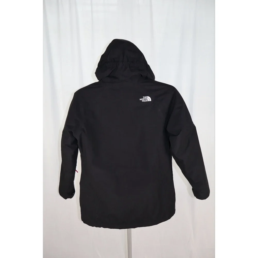 The North Face Girls 3-in-1 Hooded Insulated Full Zip Jacket Pink/Black XL/18